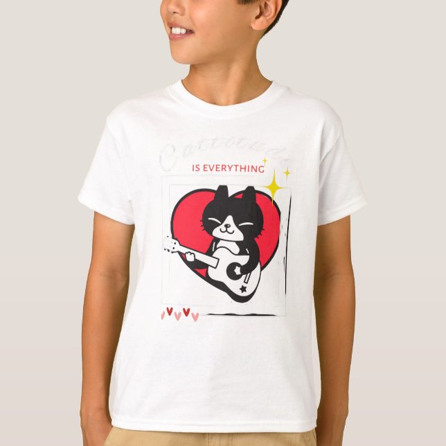 Cattitude is everything  T-Shirt (Front)