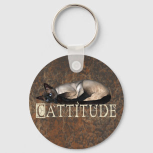 Cattitude Keychain