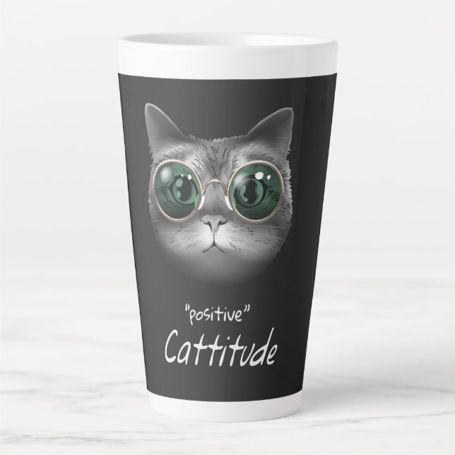 Cattitude Latte Mug (Front)