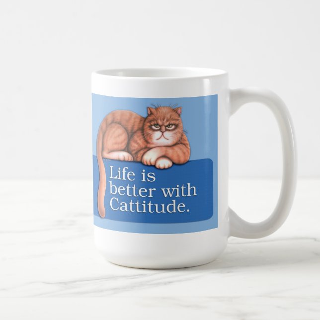 Cattitude mug (Right)
