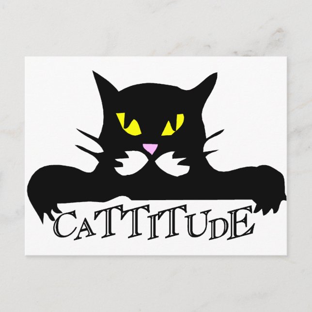 cattitude postcard (Front)