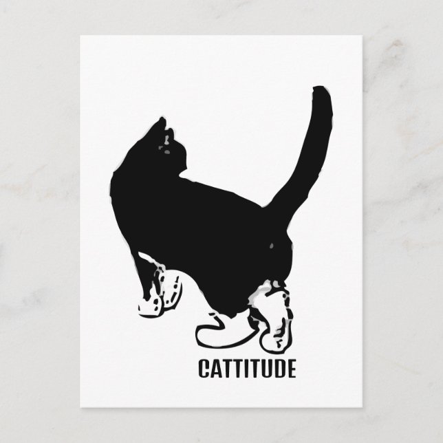 Cattitude Postcard (Front)