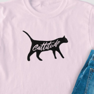 Cattitude t shirt for cat lover   Gift for cat mom