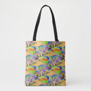Cattitude  top tote bag