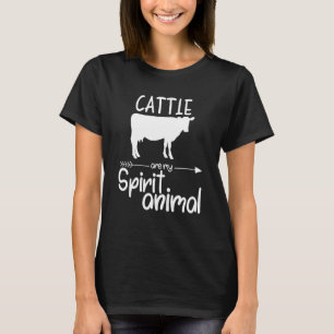 Cattle Are My Spirit Animal For Men Women Cow Bull T-Shirt
