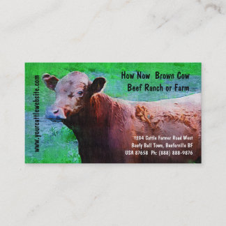 Cattle  Beef Ranch or Farm Business Card