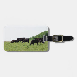 Cattle Black Angus Luggage Tag