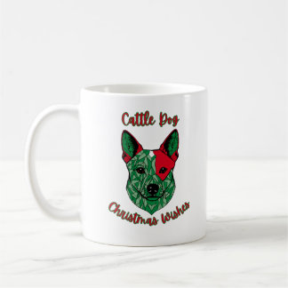 Cattle Dog Christmas Wishes Coffee Mug