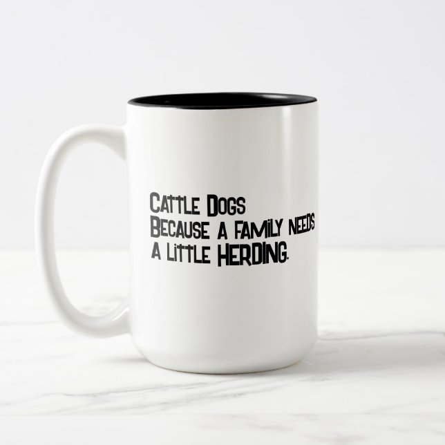 Cattle Dog Herding Coffee Mug (Left)