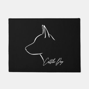 Cattle Dog Profile dog mom Doormat