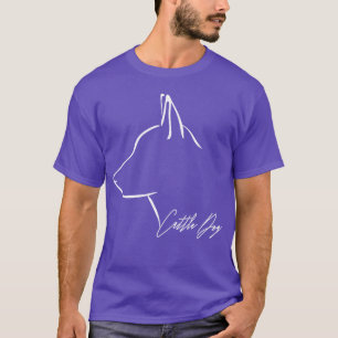 Cattle Dog Profile dog mom family friends T-Shirt