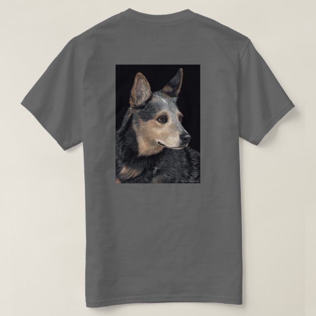 Cattle Dog T-shirt - "Quigley" (Design Back)