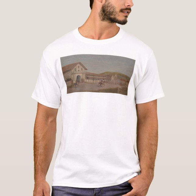 Cattle drove at Mission Dolores, Calif. (1243) T-Shirt (Front)