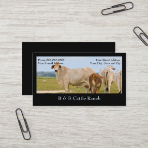 Cattle Farm Ranch Business Card