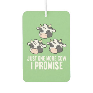 cattle farmer just one more cow i promise  cow  air freshener