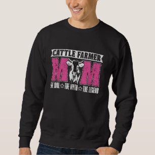 Cattle Farmer Mom The Idol Loves Farm Animals Catt Sweatshirt