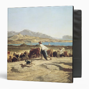 Cattle herding near Marseilles, 1853 (oil on canva Binder