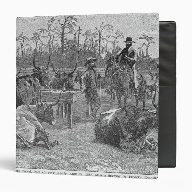 Cattle in a Kansas Corn Corral Binder (Front/Inside)