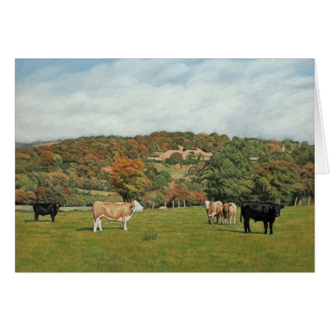 Cattle Near Pentyrch (Front Horizontal)