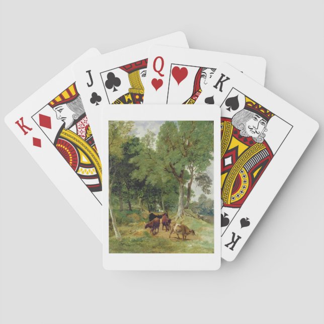 Cattle on a Devonshire Lane Playing Cards (Back)
