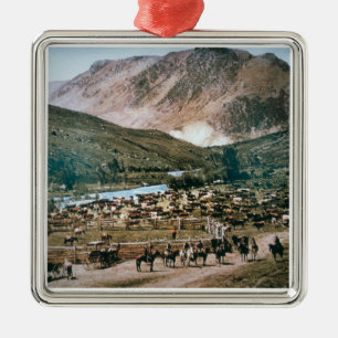 Cattle Ranch, Colorado, 1899 (photo) Metal Ornament