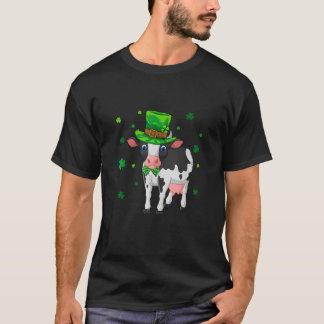 Cattle St Patrick s Day Shamrock Leprechaun Cattle T-Shirt