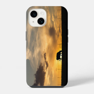 Cattle Sunset Silhouette iPhone Case