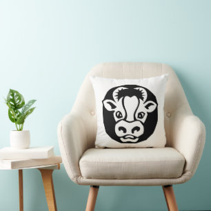 Cattle Throw Pillow