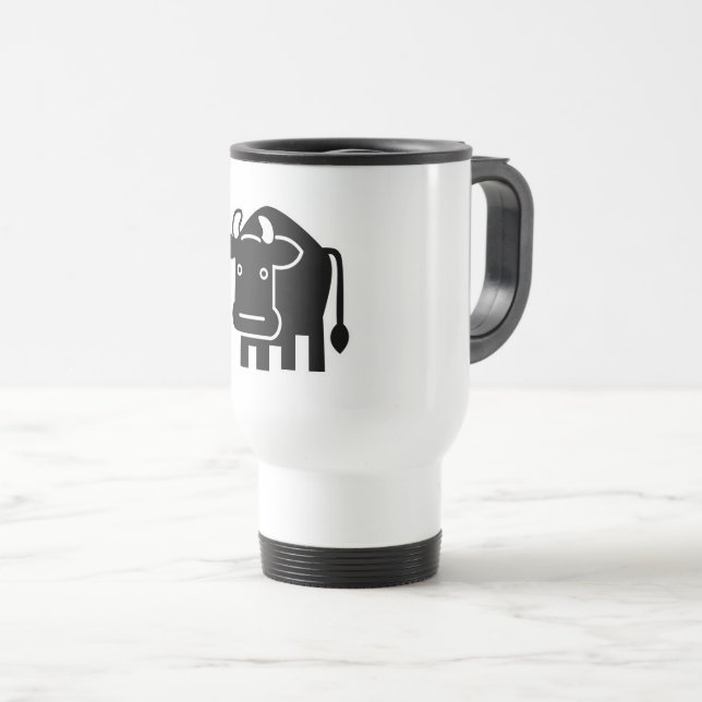 Cattle Travel Mug (Front Right)