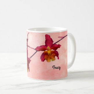 Cattleya Orchid Mug, Add your Name Coffee Mug