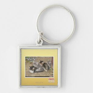 Caturday Conga Line Keychain
