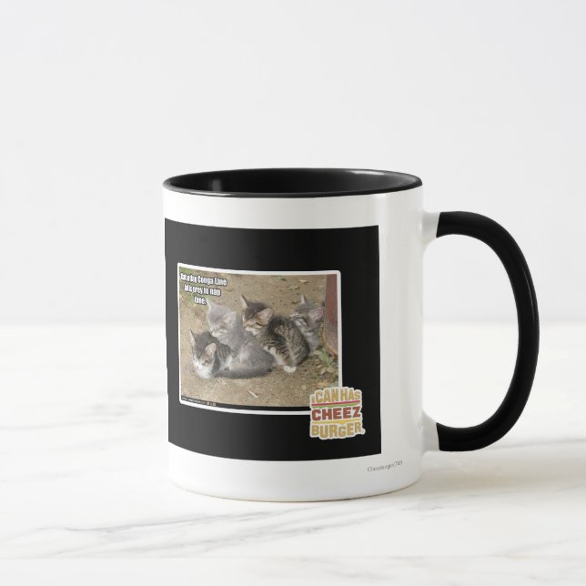 Caturday Conga Line Mug (Right)