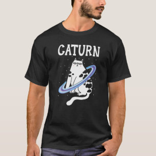 Caturn Cat Owner Outerspace Planets Astronomer Ast T-Shirt