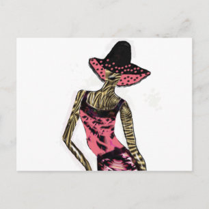 "Catwalk Model"* Postcard