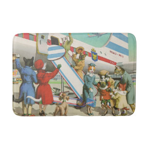 CATWALKS: Cats' Bon Voyage - Bath Mat