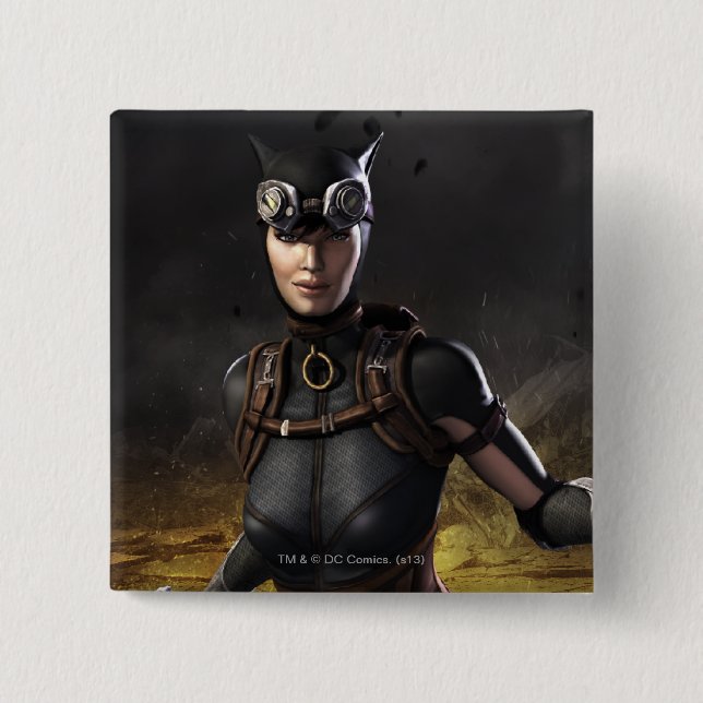 Catwoman 2 Inch Square Button (Front)