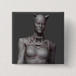 Catwoman Alternate 2 Inch Square Button
