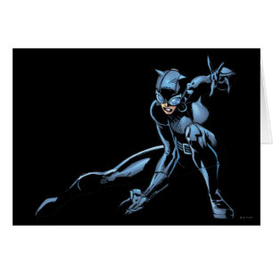 Catwoman crouches