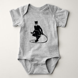 Catwoman Ink Brush Pose Baby Bodysuit
