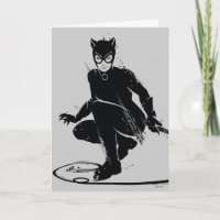 Catwoman Ink Brush Pose