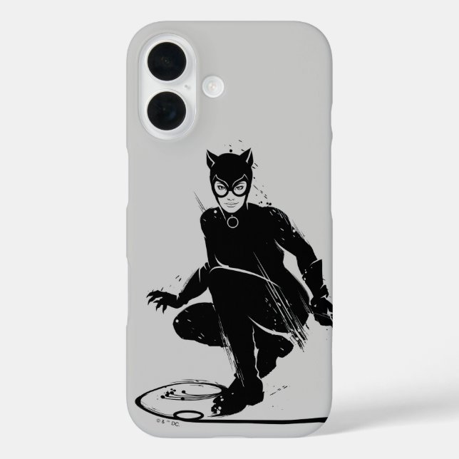 Catwoman Ink Brush Pose Case-Mate iPhone Case (Back)