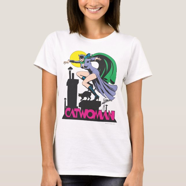 Catwoman & Pink Name T-Shirt (Front)