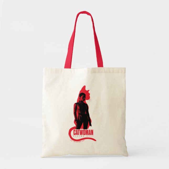 Catwoman Selina Kyle Cat Silhouette Tote Bag (Front)