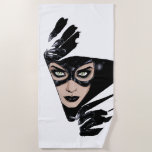 Catwoman The Claws Are Out Cover Illustration Beach Towel<br><div class="desc">Catwoman tears through the page in this awesome comic cover illustration! Capture this femme fatale on a graphic tee,  wall art print,  and many more custom Zazzle products perfect for gifting or treating yourself!</div>