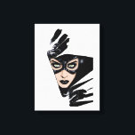 Catwoman The Claws Are Out Cover Illustration Canvas Print<br><div class="desc">Catwoman tears through the page in this awesome comic cover illustration! Capture this femme fatale on a graphic tee,  wall art print,  and many more custom Zazzle products perfect for gifting or treating yourself!</div>