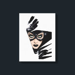 Catwoman The Claws Are Out Cover Illustration Canvas Print<br><div class="desc">Catwoman tears through the page in this awesome comic cover illustration! Capture this femme fatale on a graphic tee,  wall art print,  and many more custom Zazzle products perfect for gifting or treating yourself!</div>