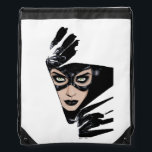 Catwoman The Claws Are Out Cover Illustration Drawstring Bag<br><div class="desc">Catwoman tears through the page in this awesome comic cover illustration! Capture this femme fatale on a graphic tee,  wall art print,  and many more custom Zazzle products perfect for gifting or treating yourself!</div>