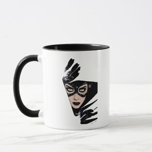 Catwoman The Claws Are Out Cover Illustration Mug (Left)