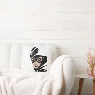 Catwoman The Claws Are Out Cover Illustration Throw Pillow