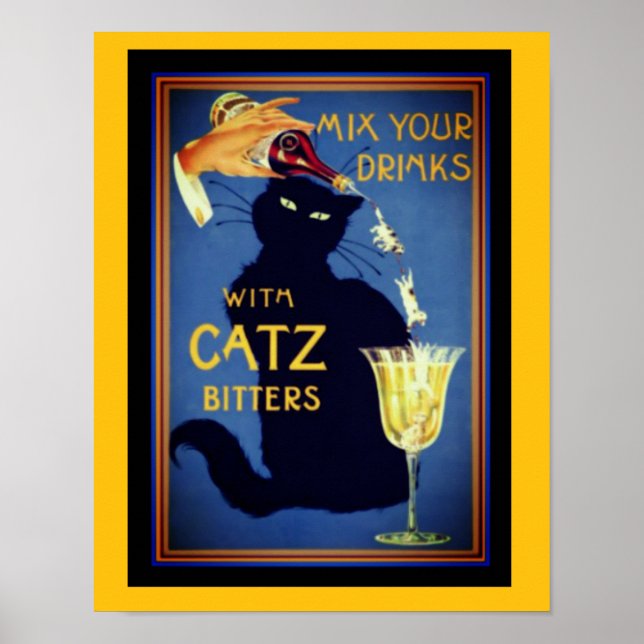 Catz Bitters Vintage 12x16 Poster (Front)